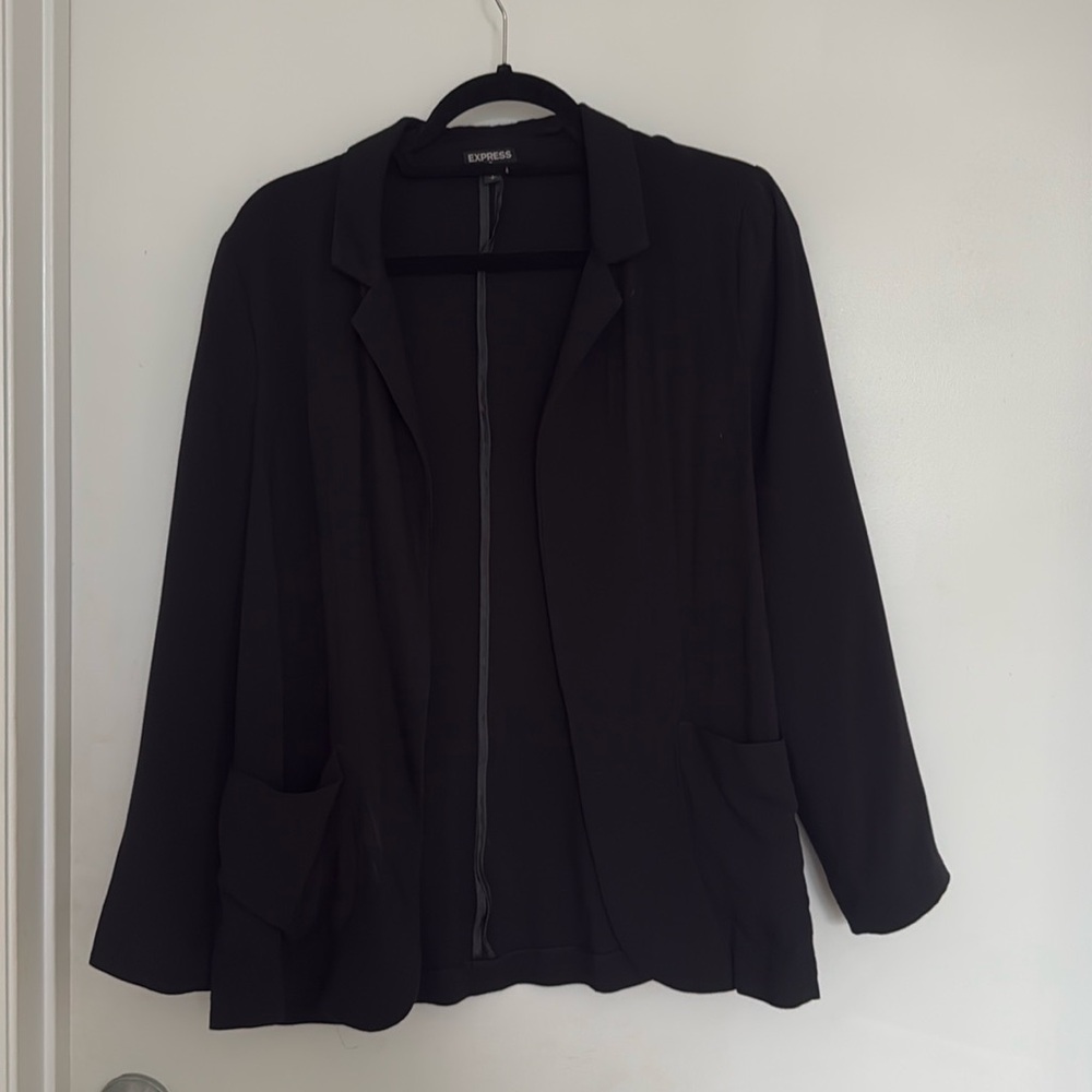 Express light black blazer